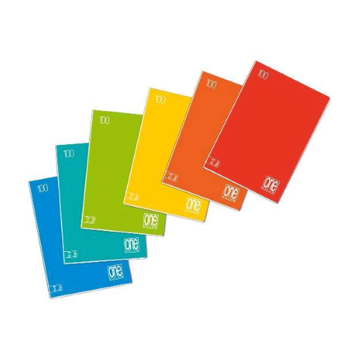 BLASETTI ONE COLOR MAXI QUADERNO A4 100GR QUADRETTI 10 24 FOGLI COLORI ASSORTITI CONF 10 Pz.